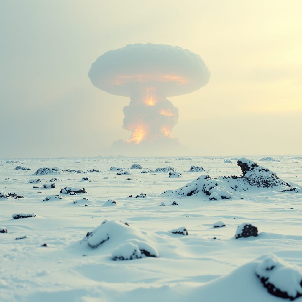 Nuclear Blast Devastates Winter Landscape: Cinematic Film