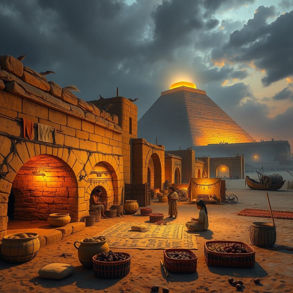 Mesopotamian Life: Baking, Scribes, and Ziggurats in HDR