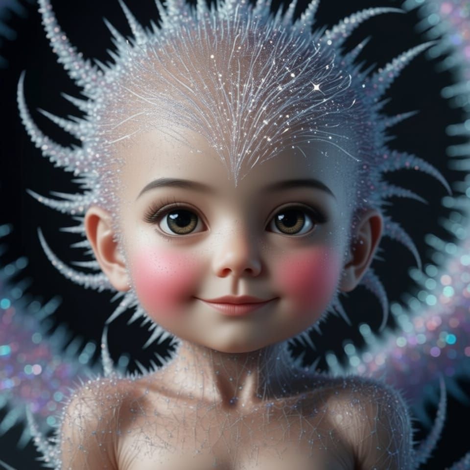 Adorable Baby Comet in Cosmic Galaxy