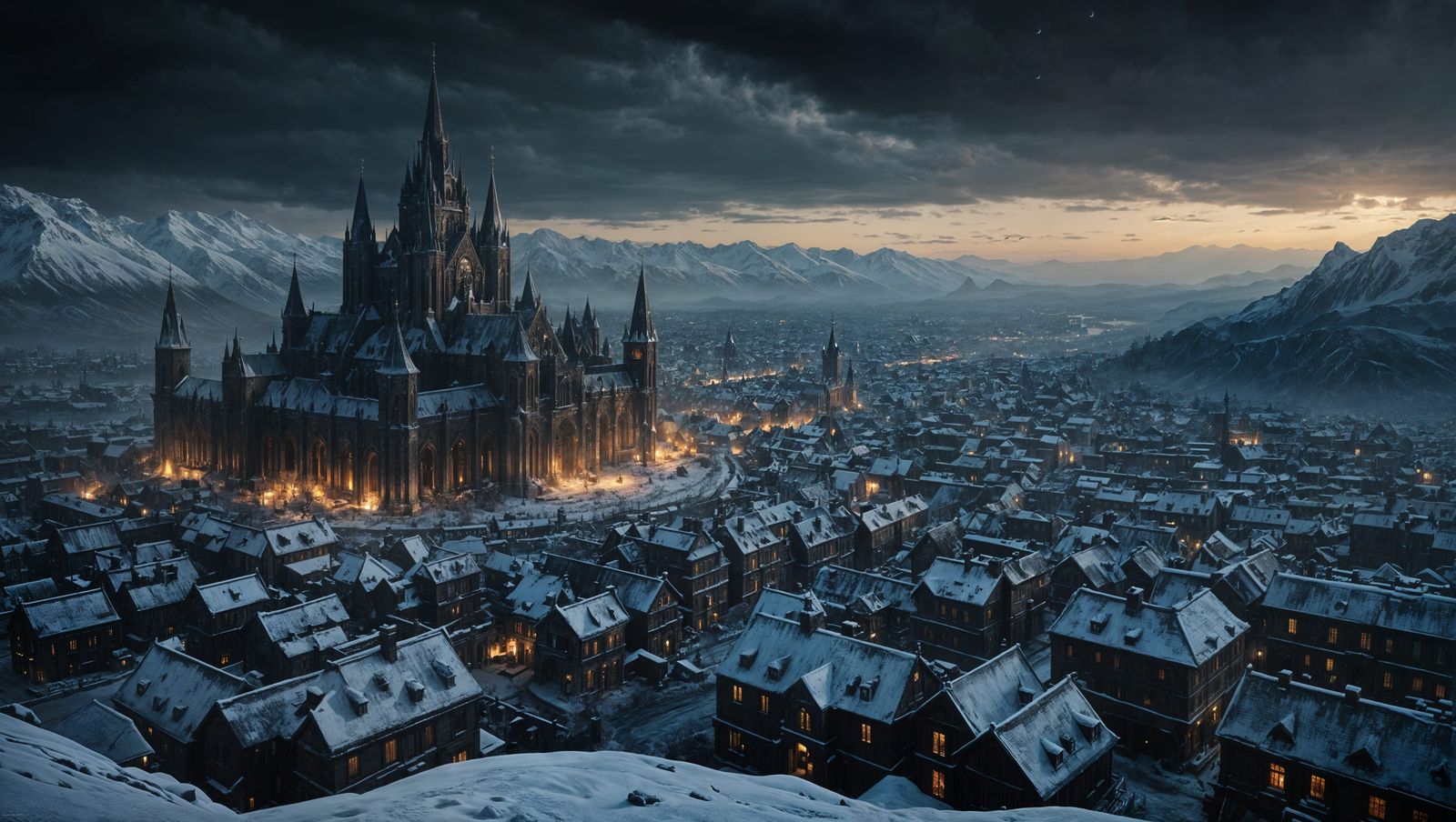 Elden Ring: Epic Winter Night Digital Painting