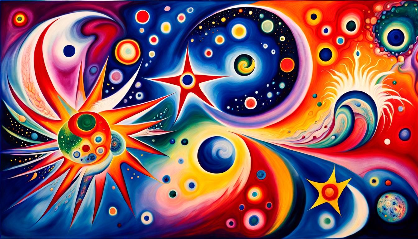 Pollock-Inspired Cosmic Art Depicts Swirling Maelstroms of S...