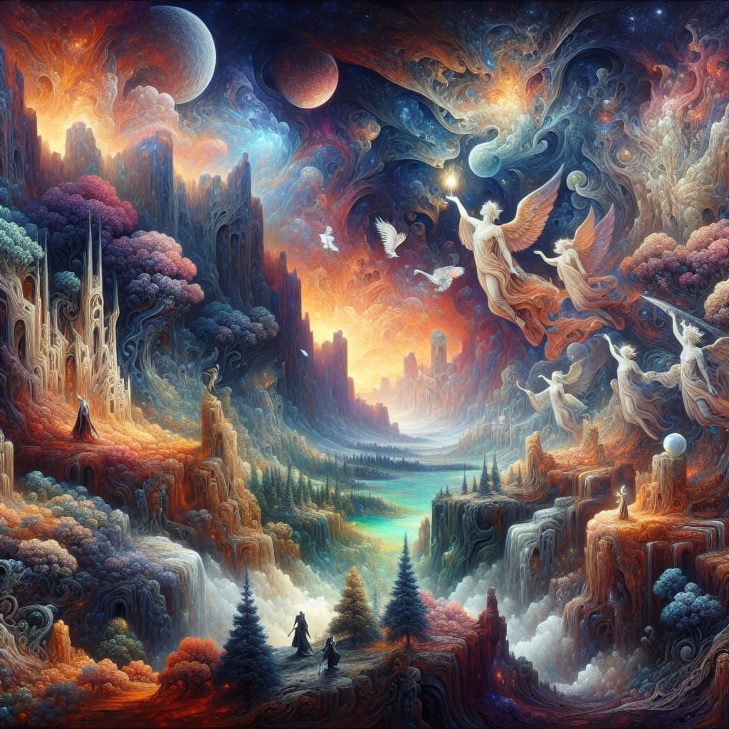 Fantasy Landscape of Joy and Justice