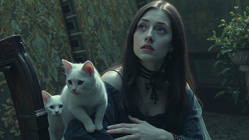 Elegant Mistress Confronts Dark Forces