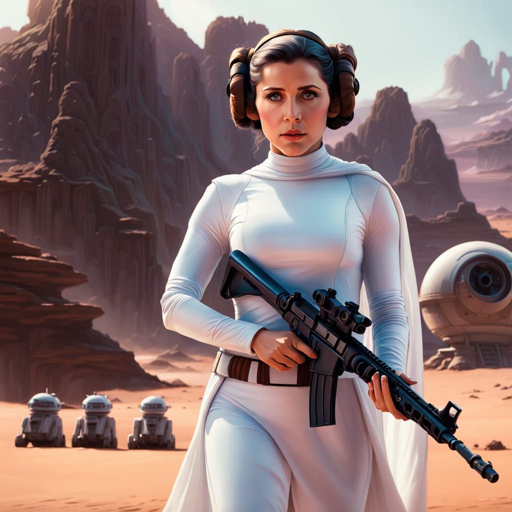 Galactic Princess Leia in Triadic Colors