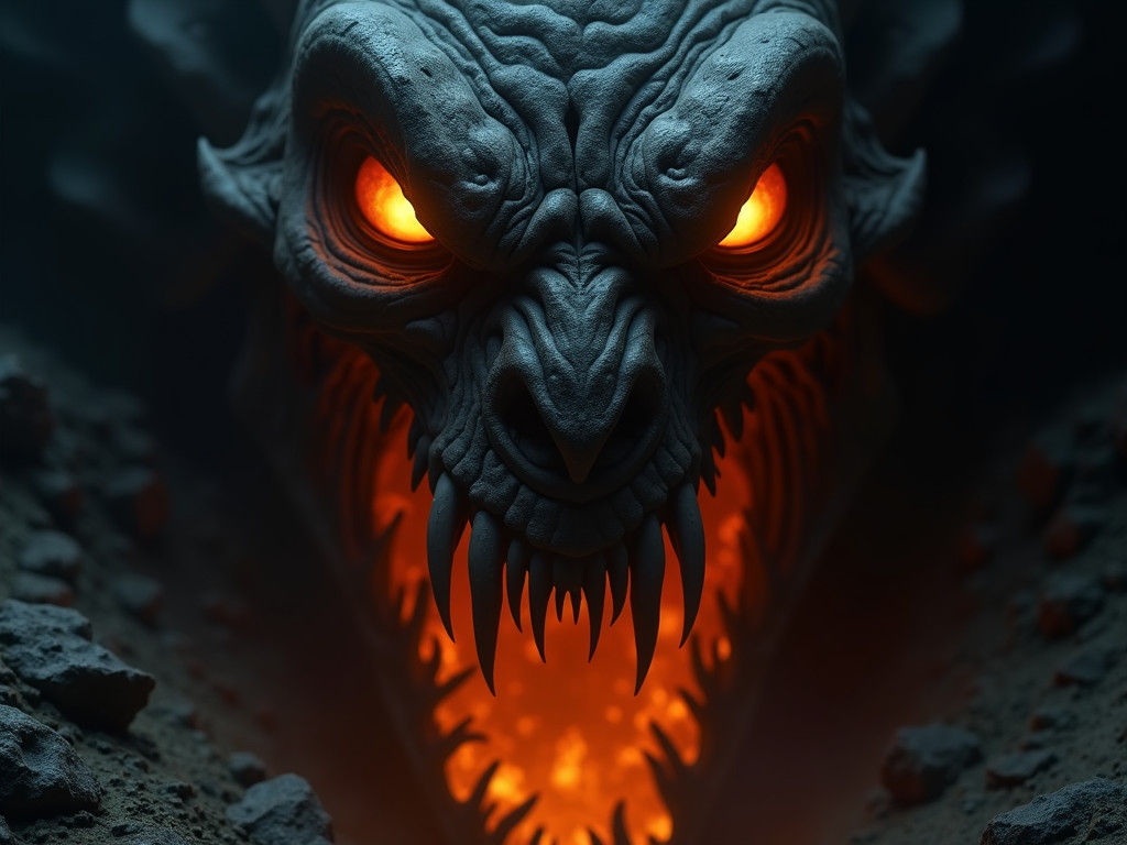 Demonic Eyes Peer From the Void