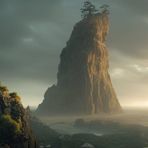 Epic Landscape with Megalithic Stones