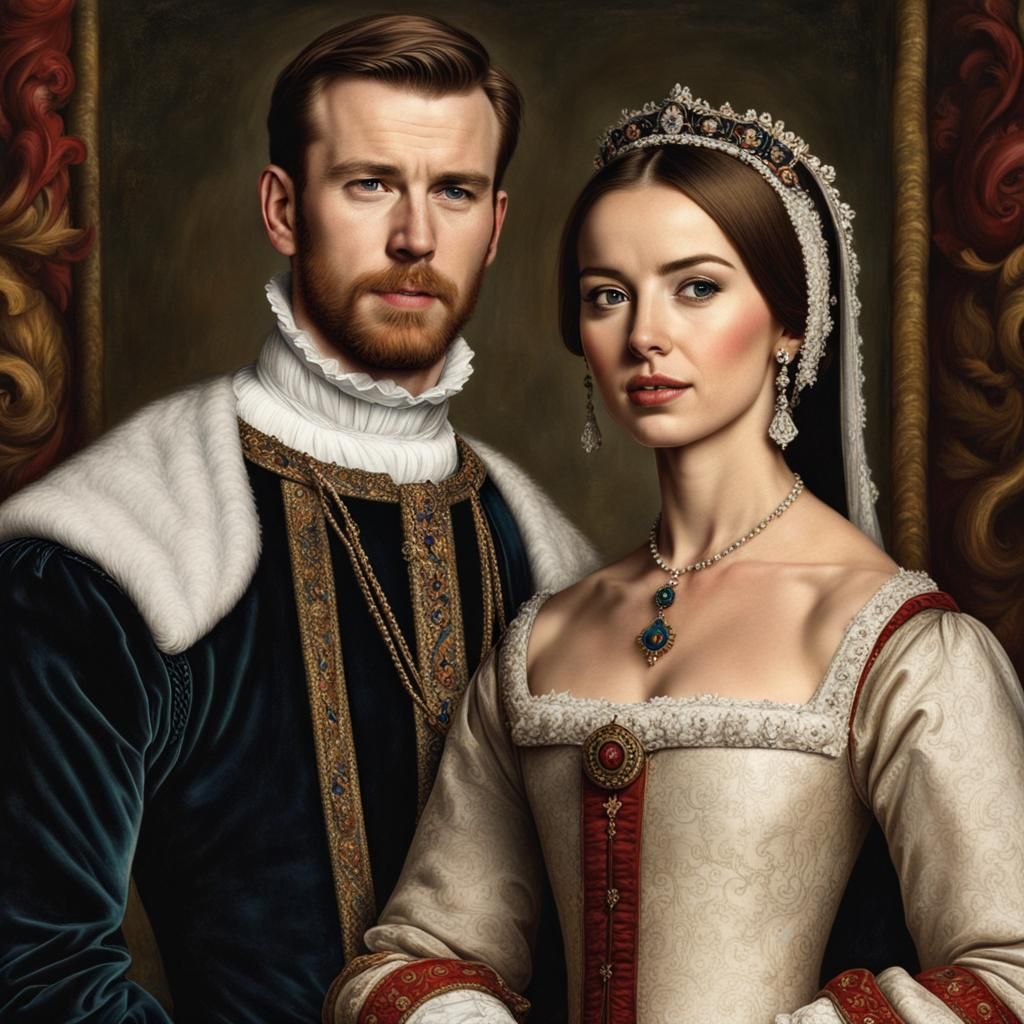 Tudor Era Royal Portrait of a Couple