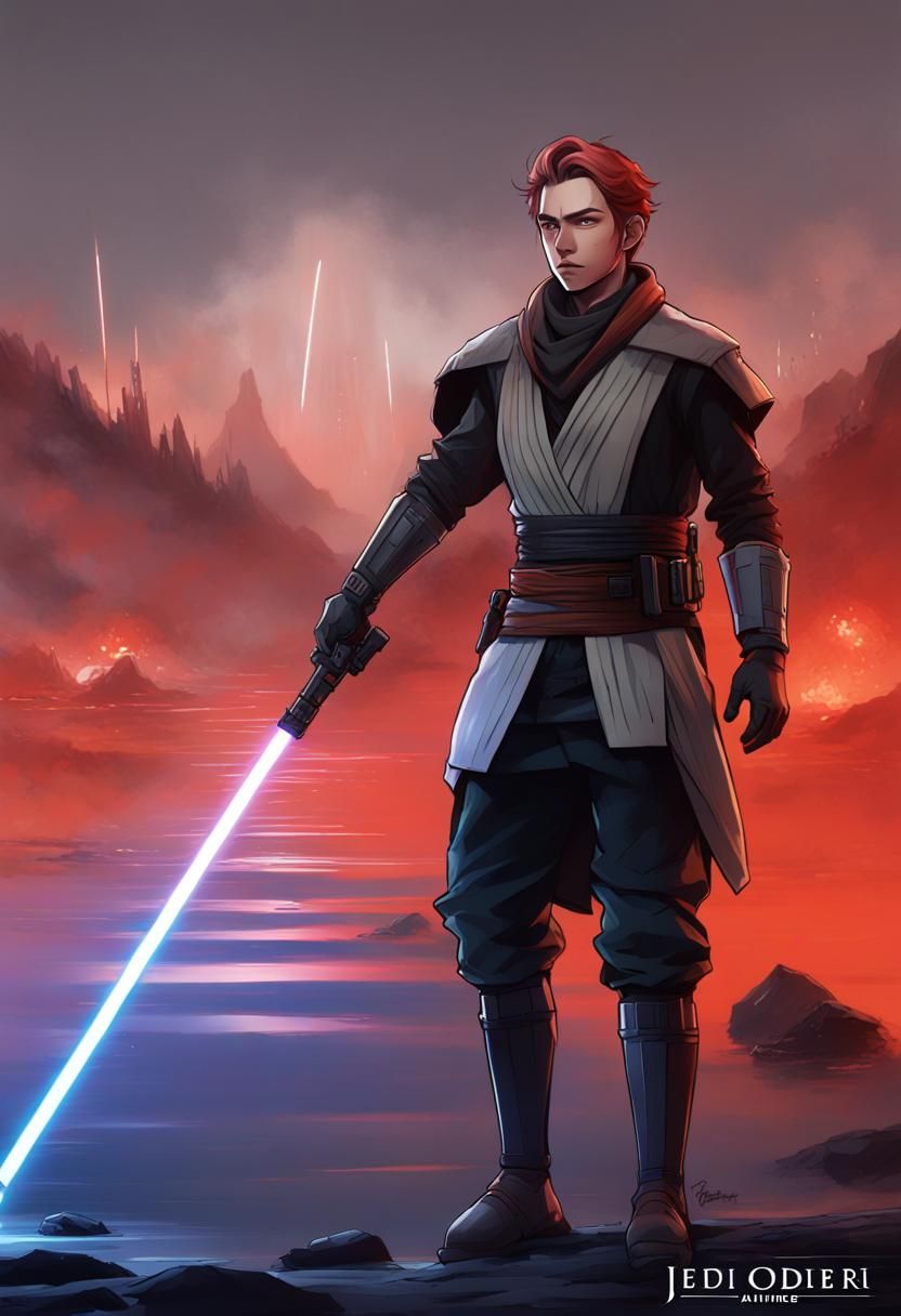 Kal Kestis Star Wars Art in Anime Style