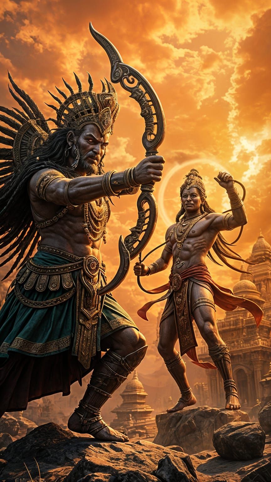 Epic Battle Between God and Demon King