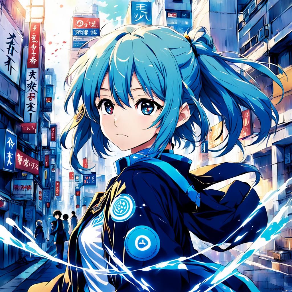 Anime Key Visual Inspired Digital Artwork