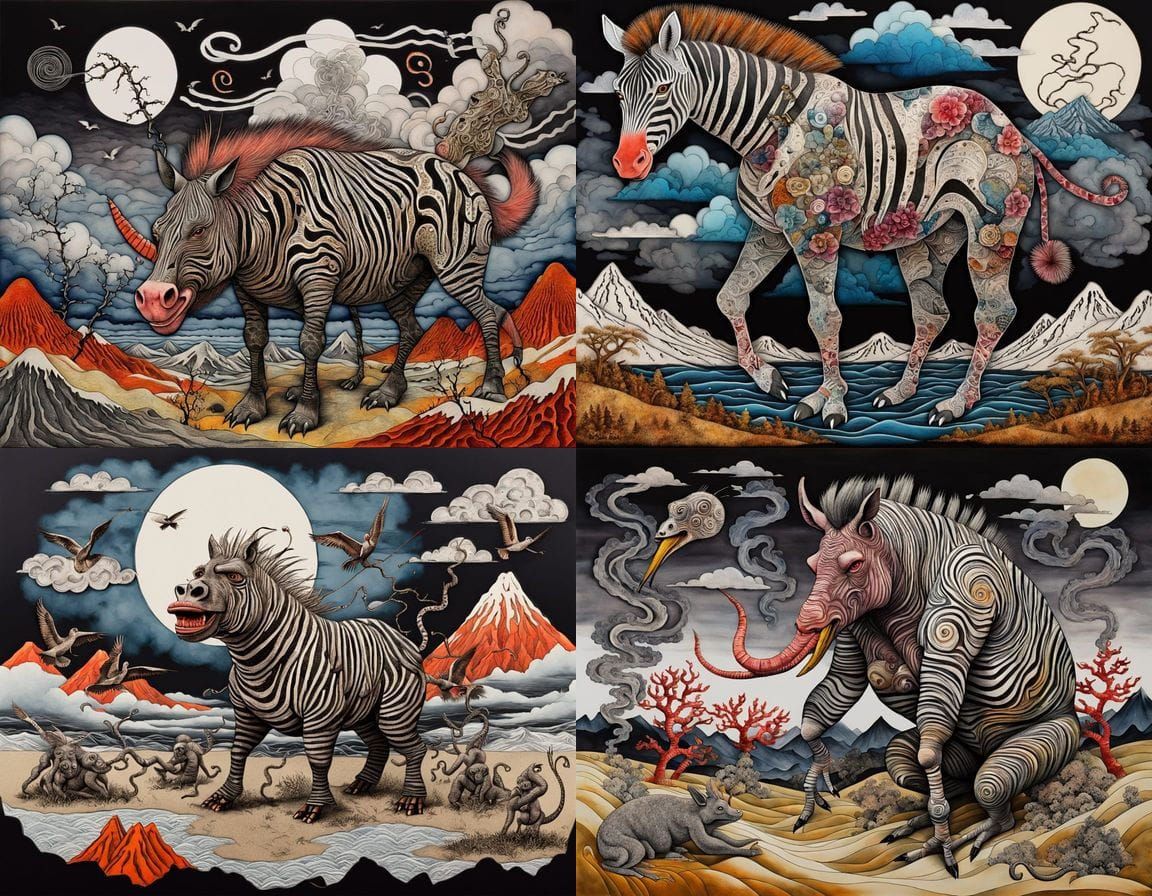 Post-Apocalyptic Mutant Menagerie in Japanese Style