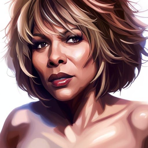 Tina Turner Portrait by Rutkowski and Mucha