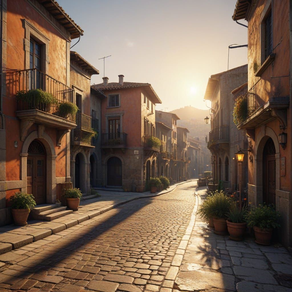 Golden Hour Sopelana Spain Old Postcard View