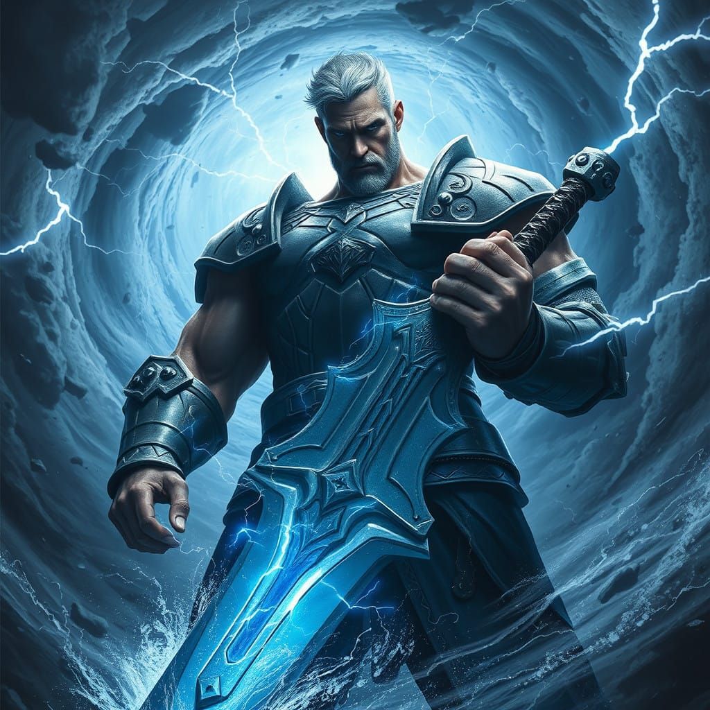 Titans of Storms: Kael, Forged in Metal and Tempests