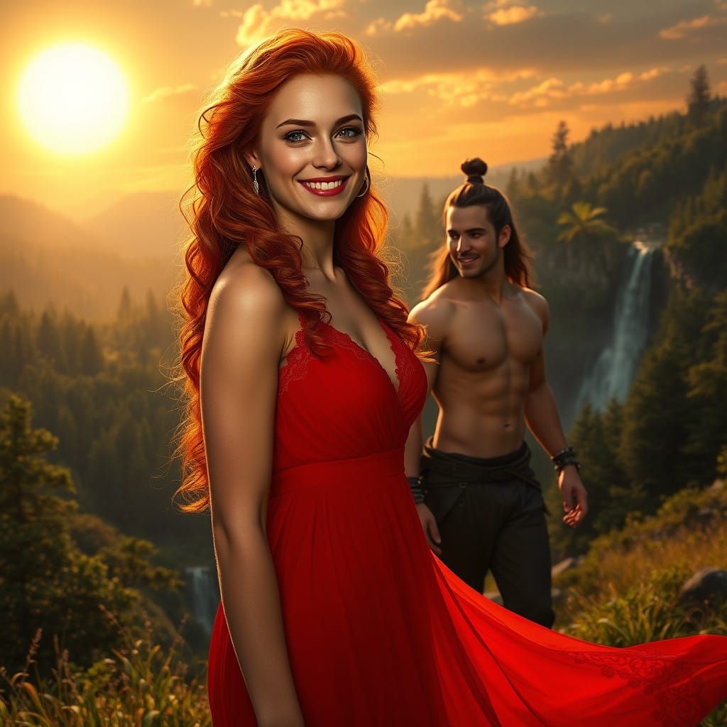 Ethereal Summer Goddess with Fae Knight