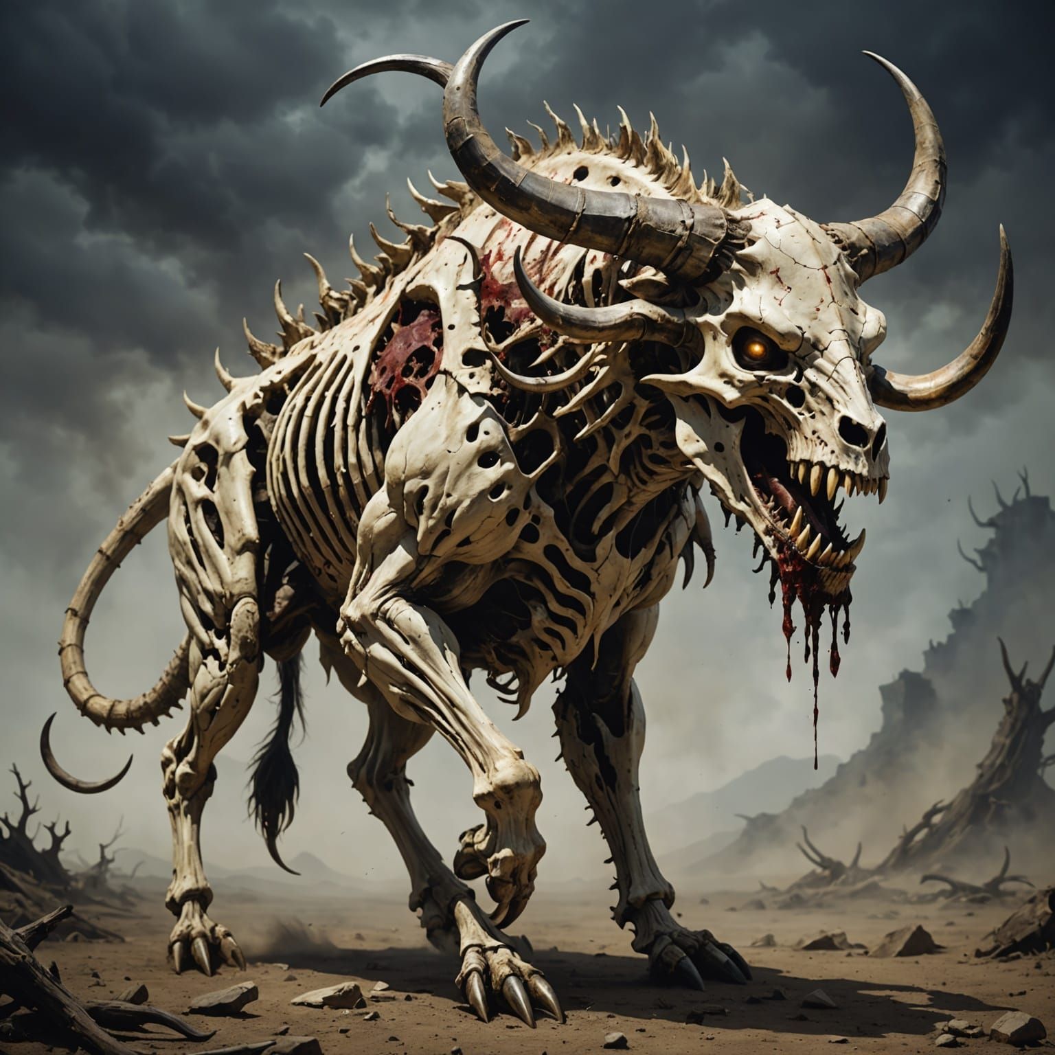 Bull-Headed Monster of Mangled Bones