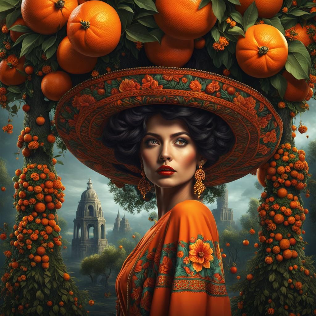 Day of the Dead Woman with Tree of Life