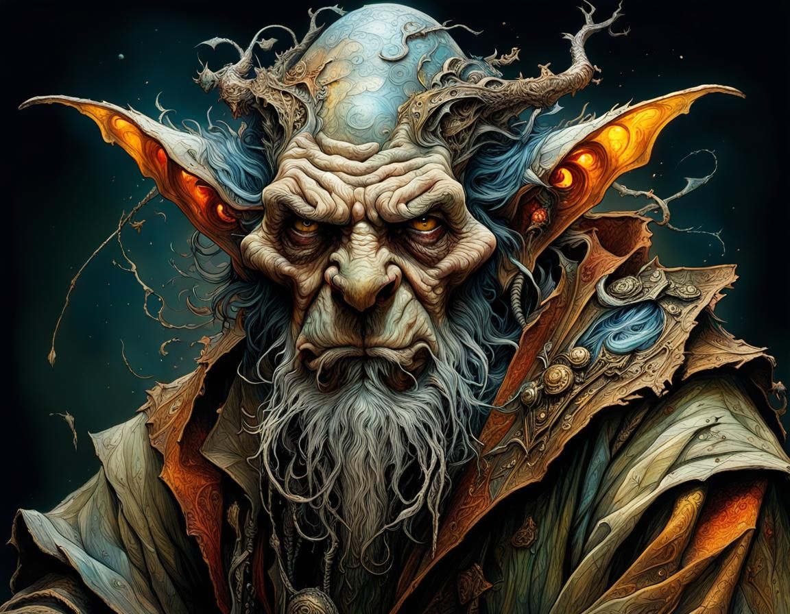 Evil Sorcerer in Fantasy Art Style