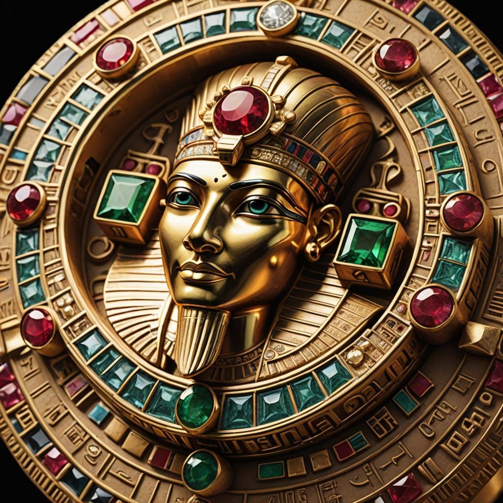 Ancient Egyptian Ring in Luxurious Jewelry Style