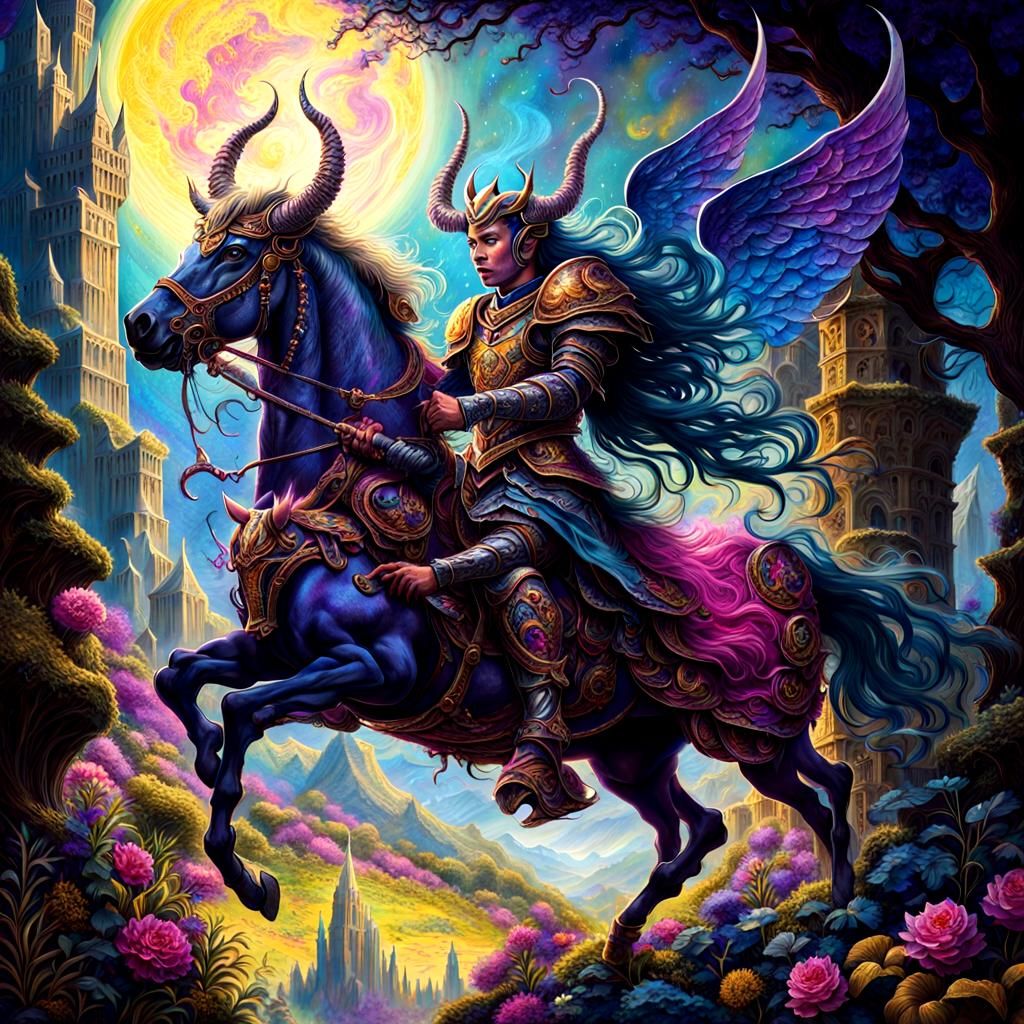 Epic Demon Knight in Cursed Armor, 80s Anime Style