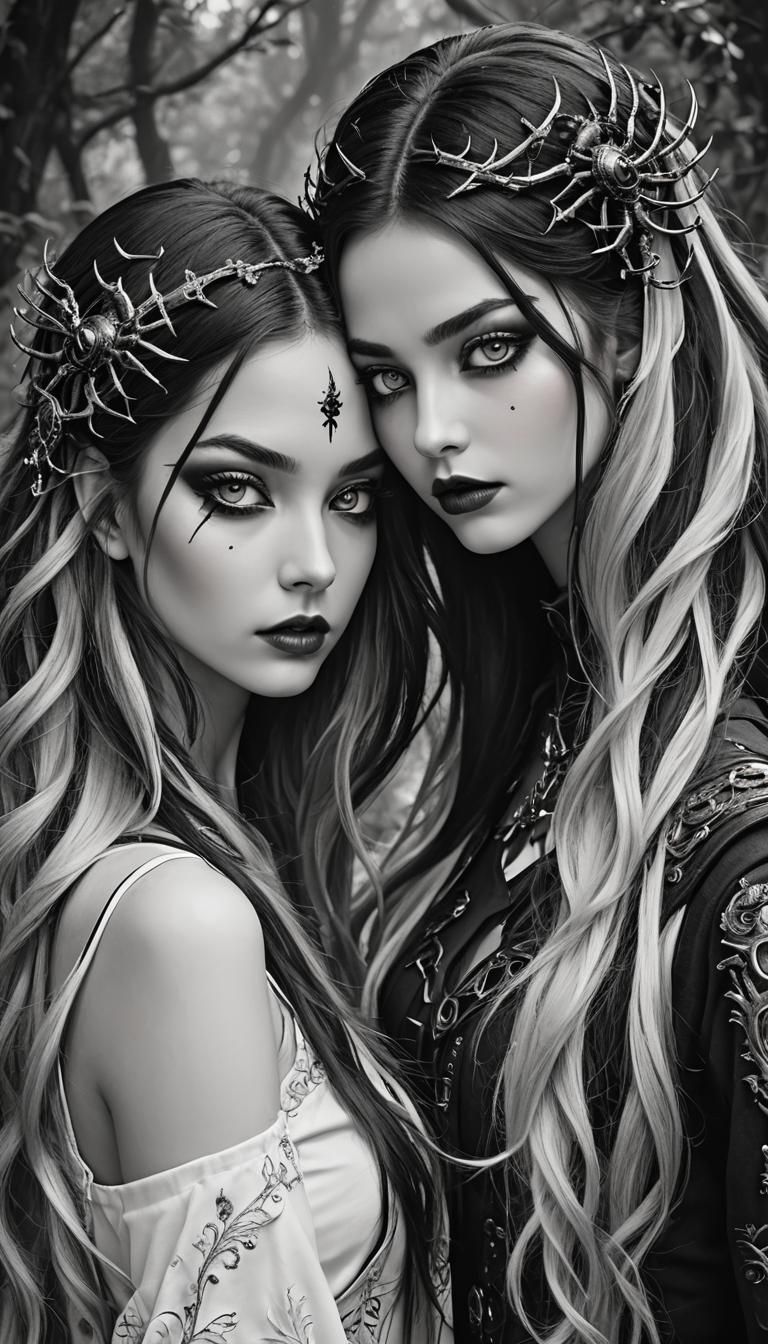 Fantasy Art: Two Beautiful Scorpion Women