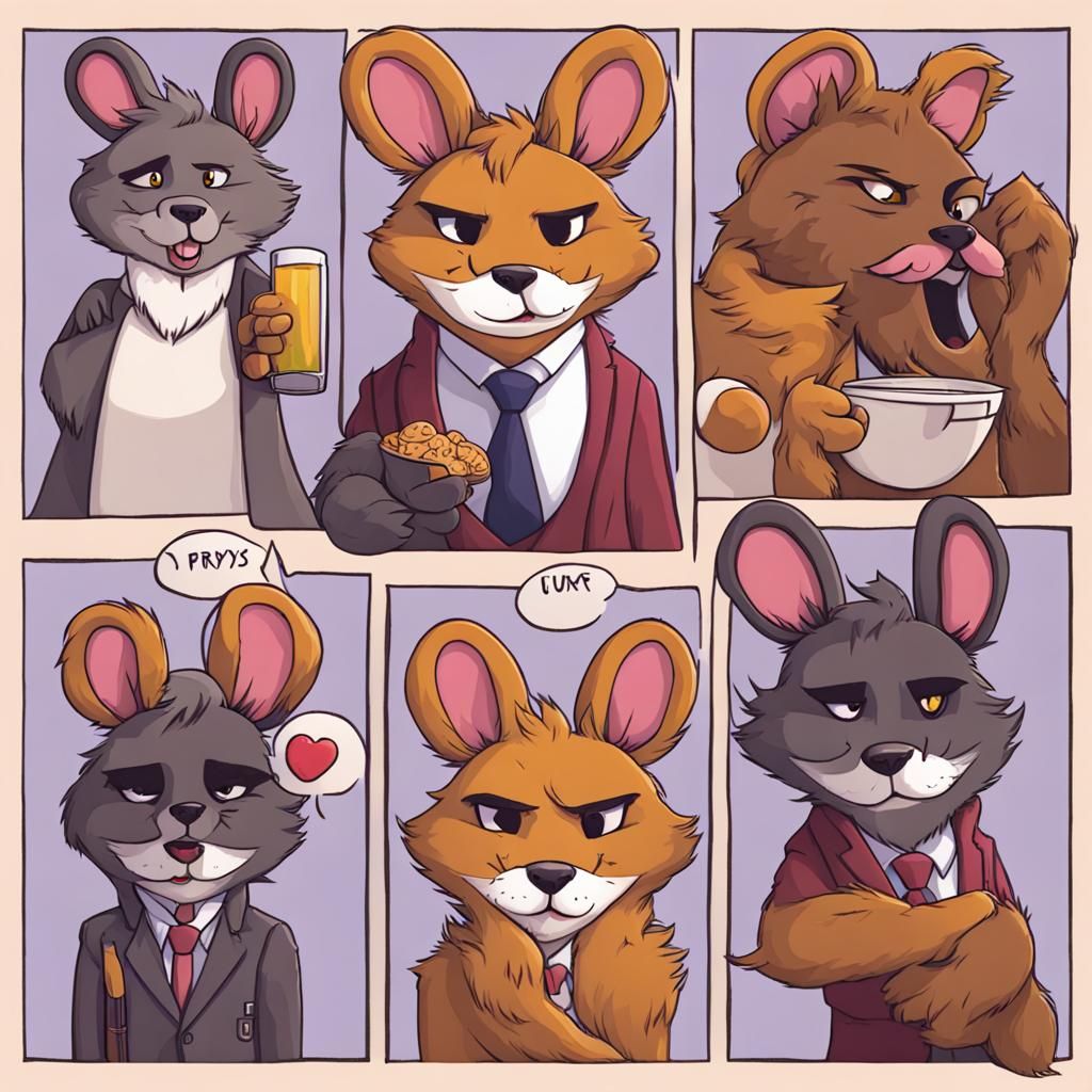 AI Generated Image of Furry Characters