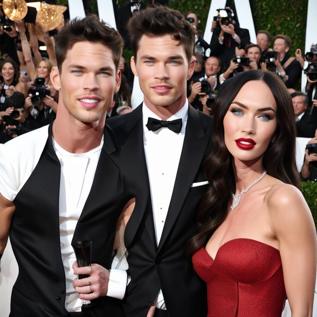 Surreal Portrait of Actors in Classic Style