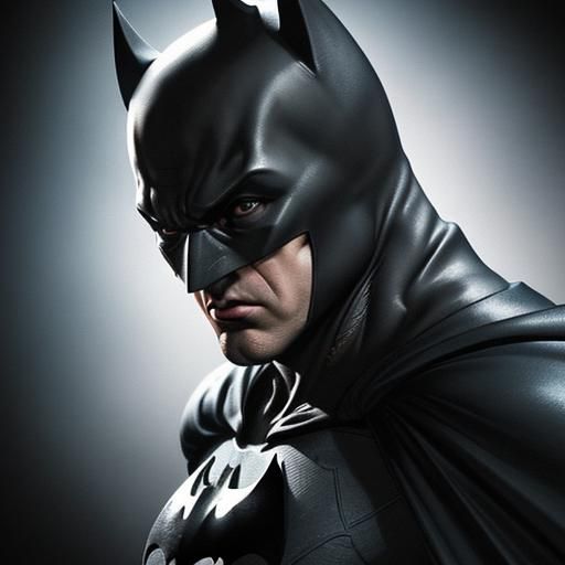 Hyperrealistic Batman Splash Art Concept