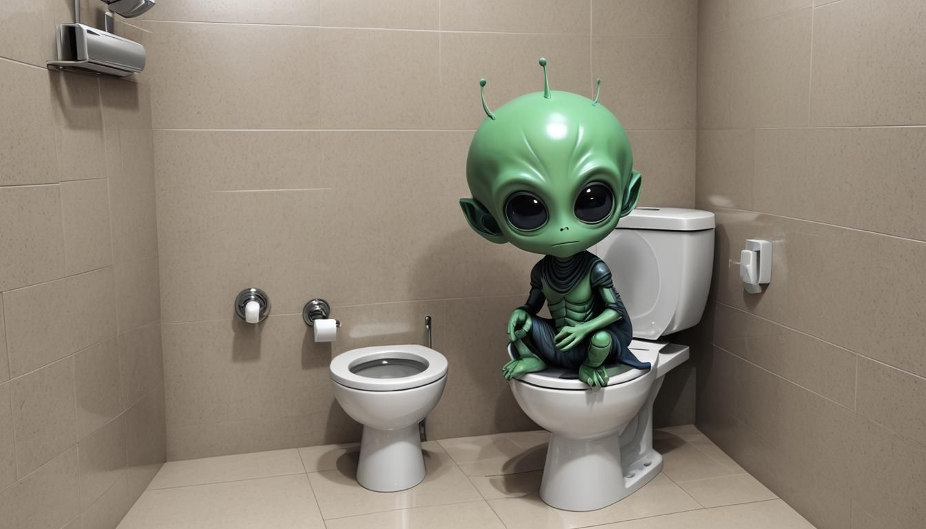 aliens need to go to toilet too