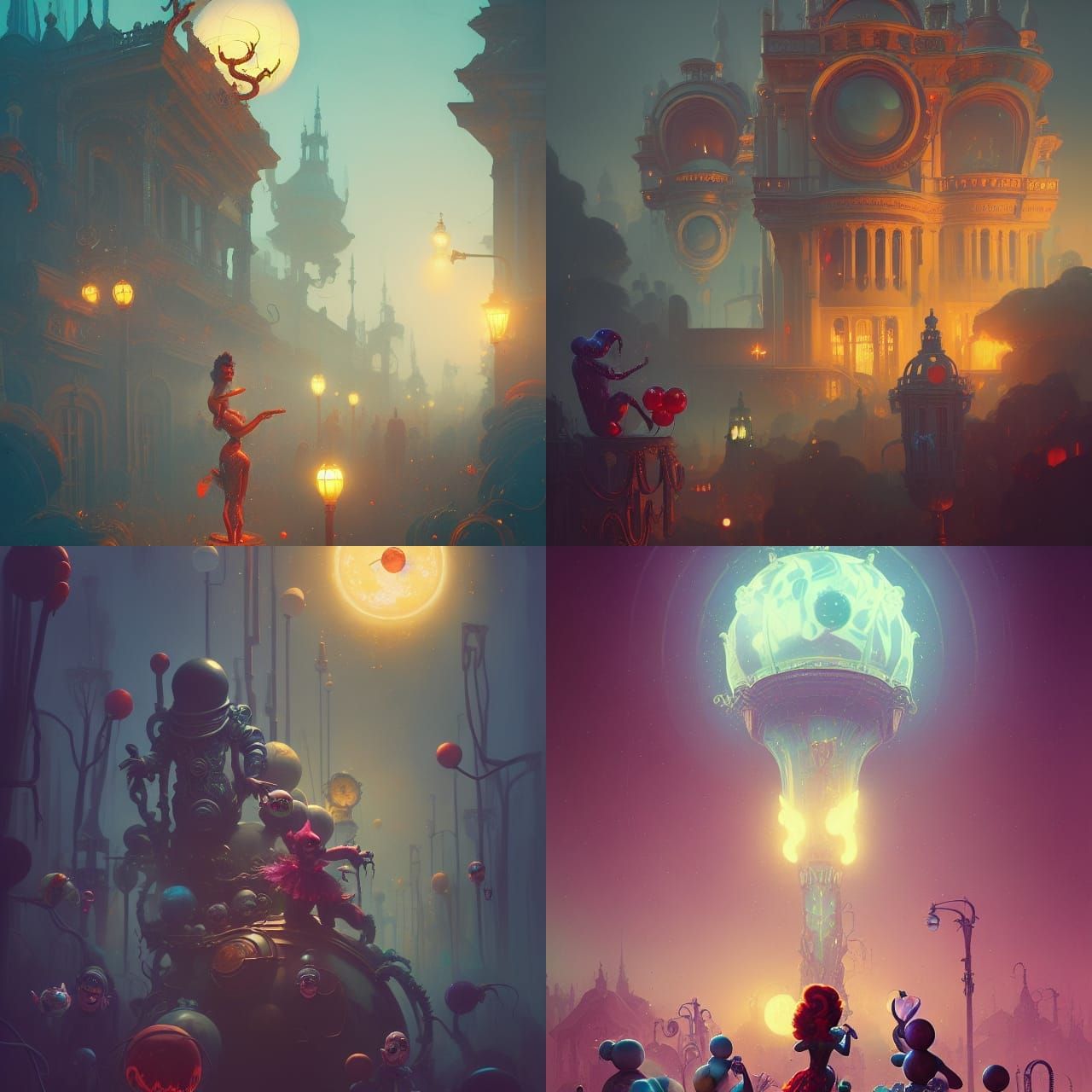 Killer Klowns from Outer Space: Art Deco Concept