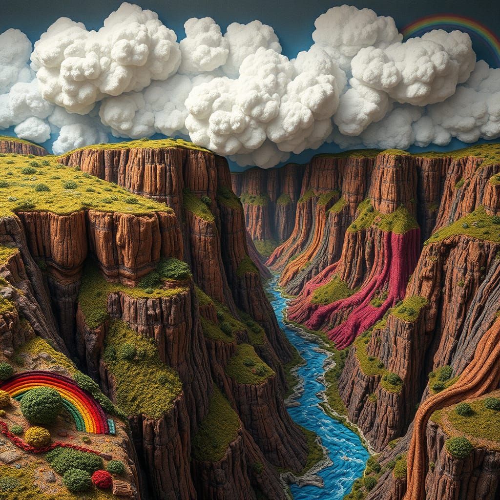 whole epic wide shot massive cliff contrast incredible landscape scene is and everything in the  background is intricate...