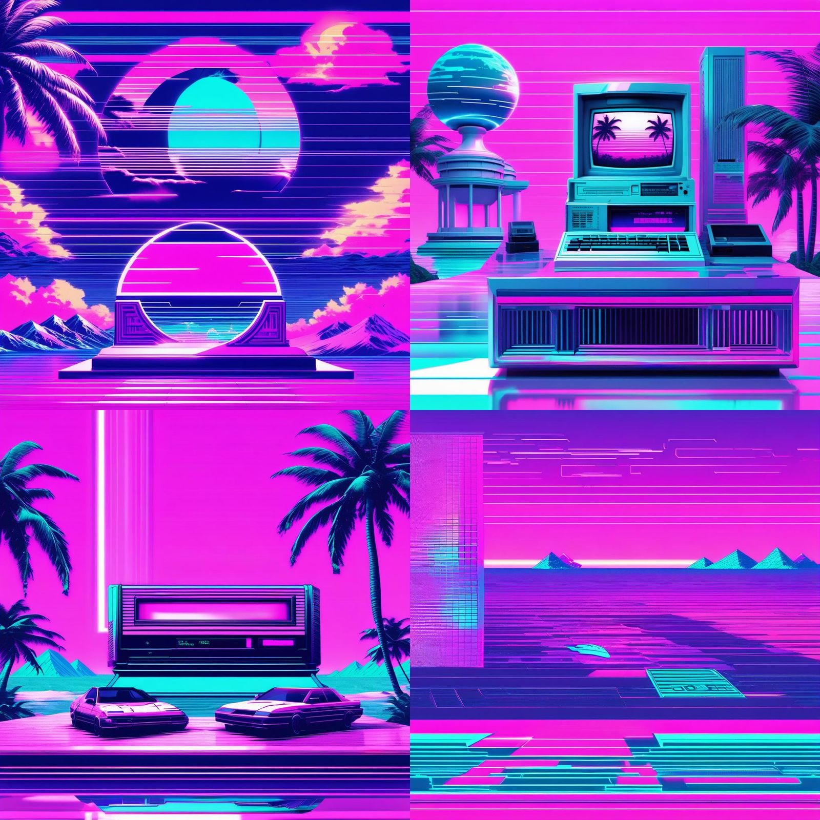 Vaporwave Aesthetic Art