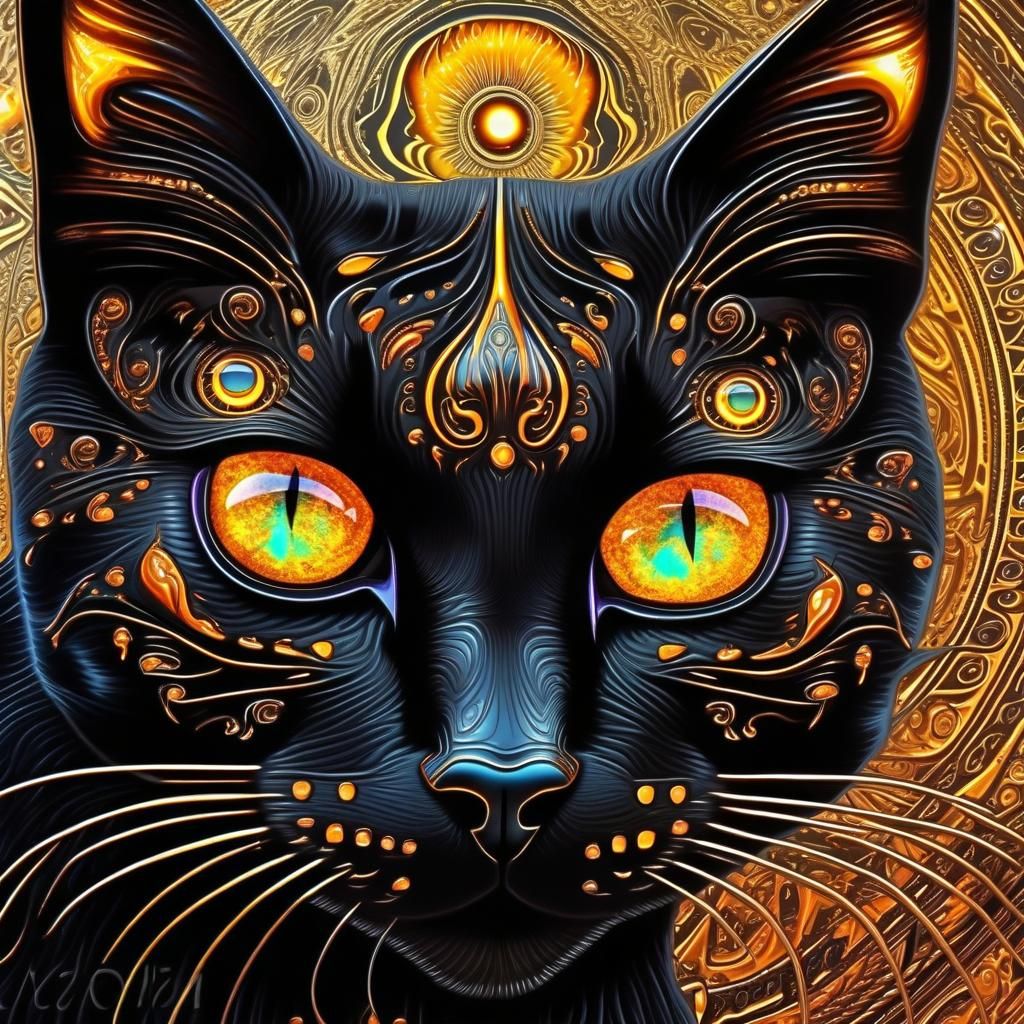 Psychedelic cat