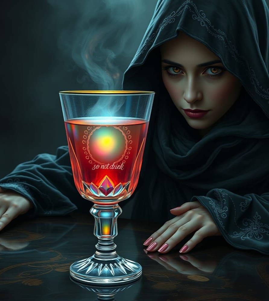 Mystical Elixir in Cut-Crystal Glass