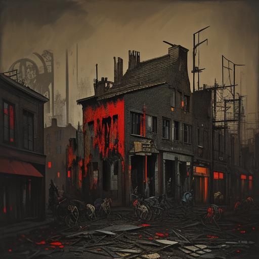 Vampires Play Music: Expressionist Street Art