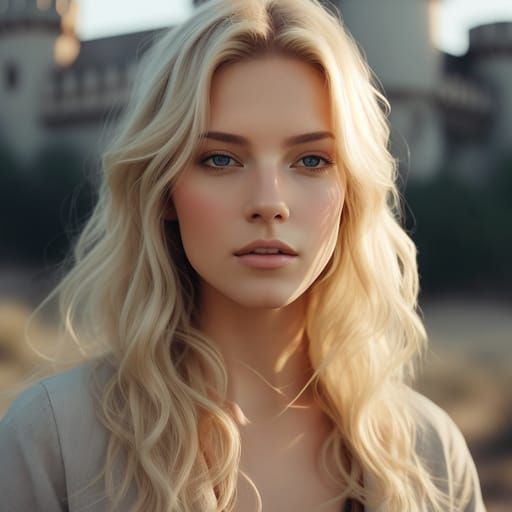 Desert Sorceress in Watercolor Style