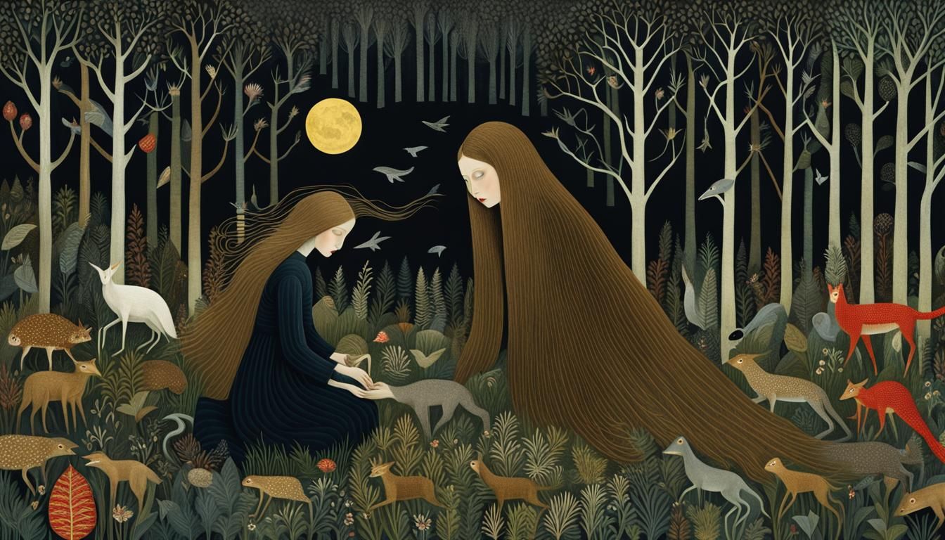 Mythical Creatures in Surreal Digital Art Collage