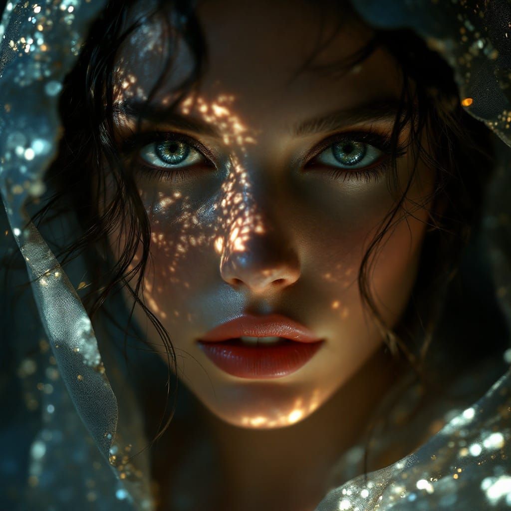 Ethereal Beauty Unveiled in Art Nouveau Style