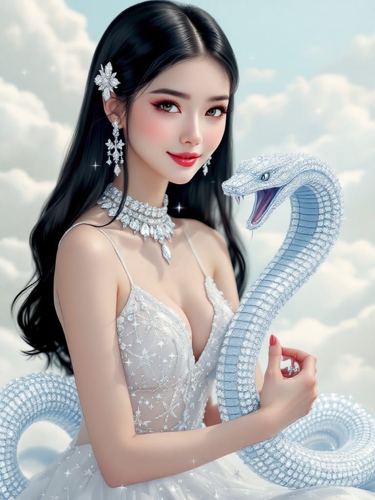 Hyperrealistic Portrait of a Polish Woman in Luxury Attire