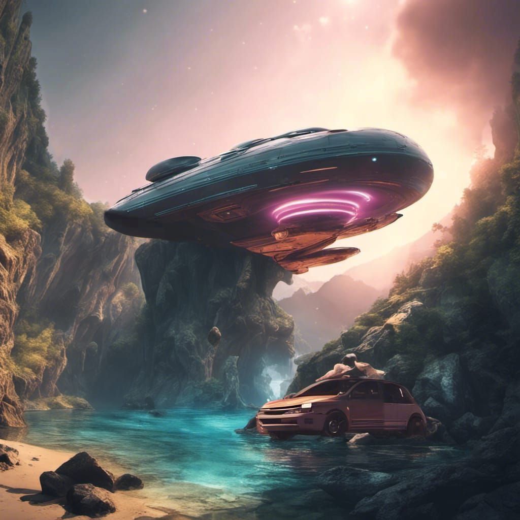 Underwater Cave: Detailed Matte Painting in Triadic Colors