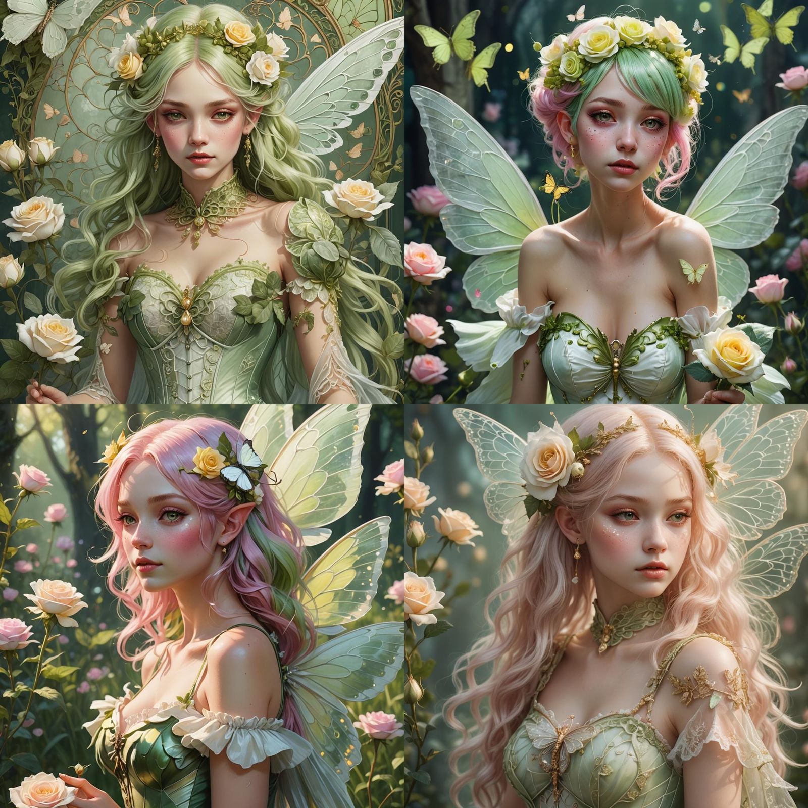 Fairy with Butterfly Wings in Fantasy Concept Art