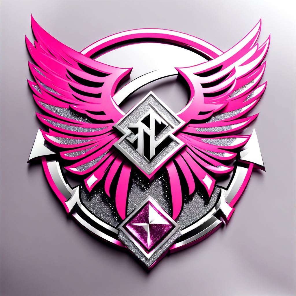 Glittering 3D Logo for Female Rap Artist