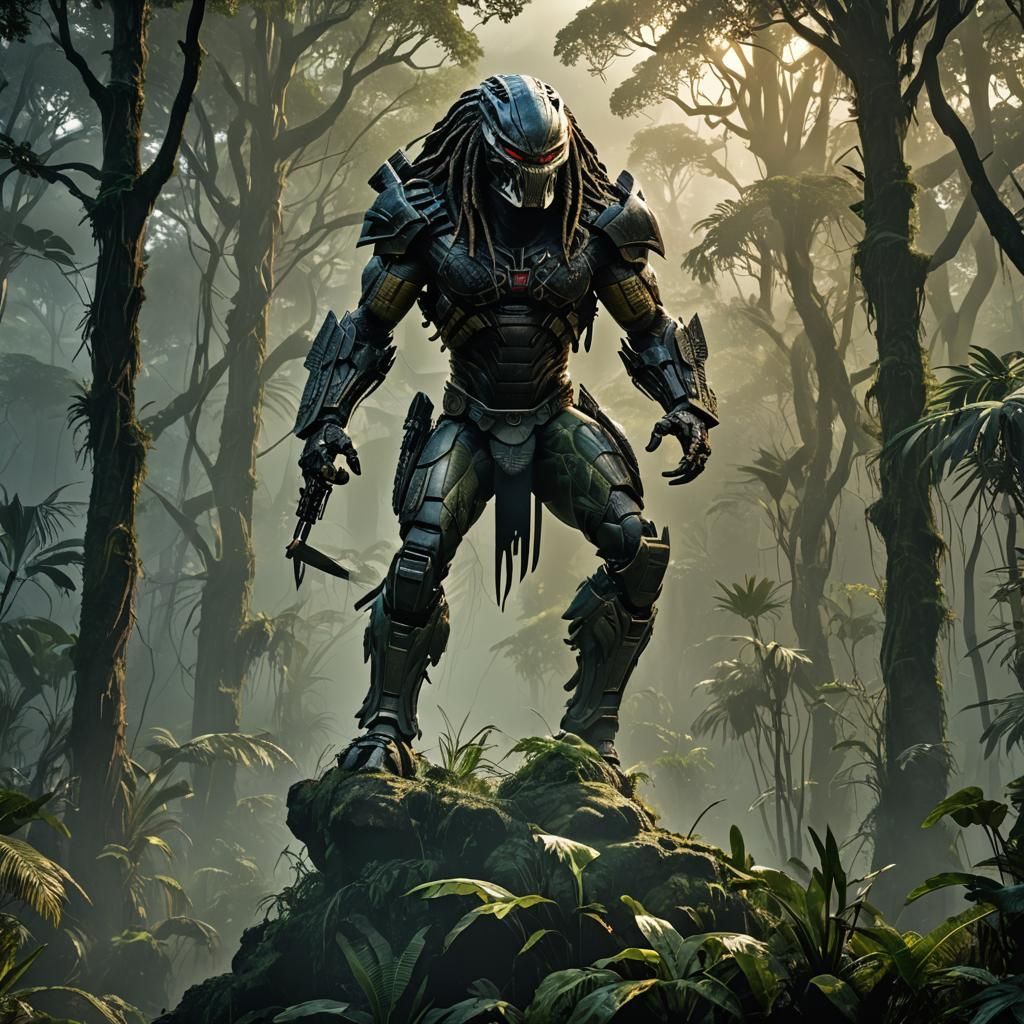 Cinematic Predator Digital Matte Painting