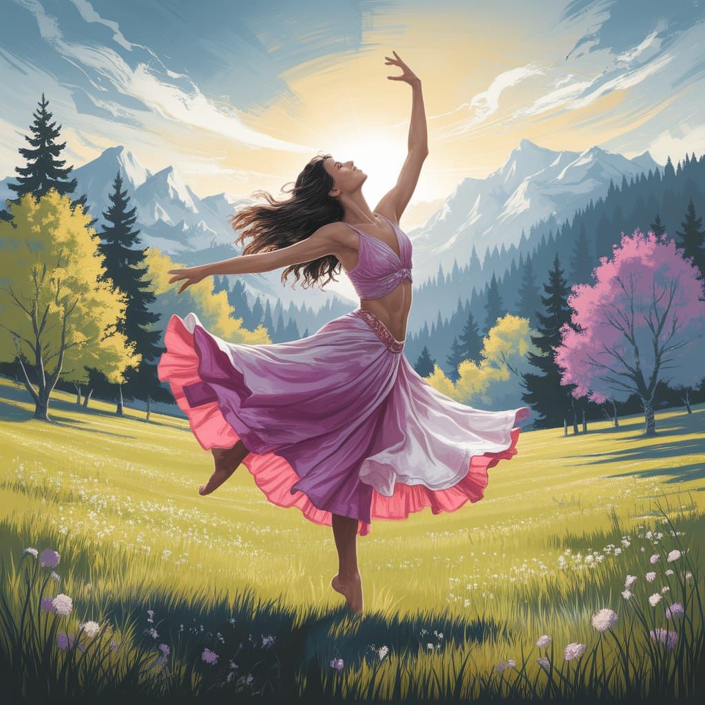 Ecstatic Dancer, Spring Meadow, Risograph, Dayglow, OILS, ET...