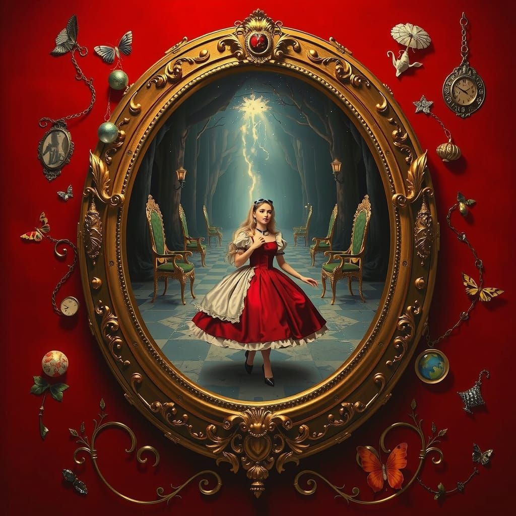 Alice in Wonderland: Hyperrealistic Journey Through the Look...