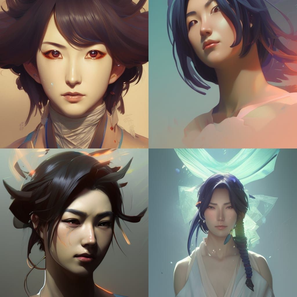 Hyperdetailed Portrait of Hoshimachi Suisei in Unreal Engine