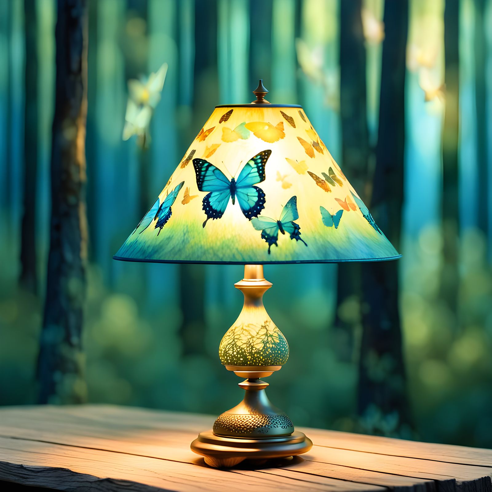 Butterfly Lamp: An AI-Generated Creation
