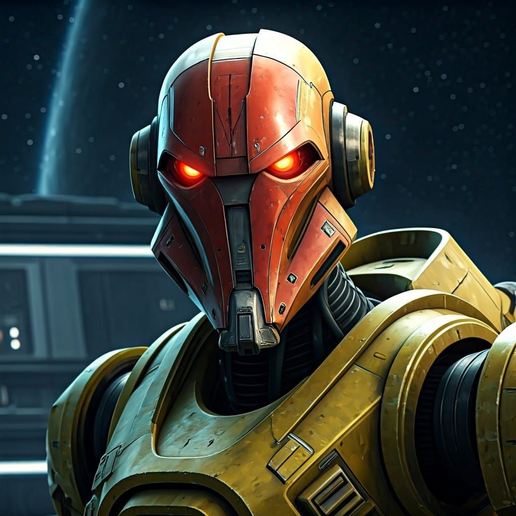 Hunter-Killer Droid Portrait in Cinematic Style