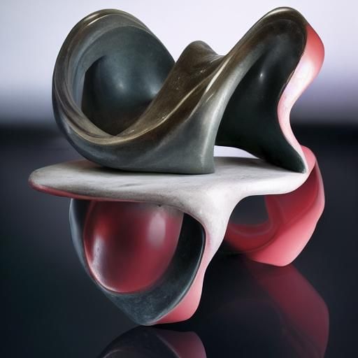 Distorted 1848 Sculpture Merged with Guggenheim