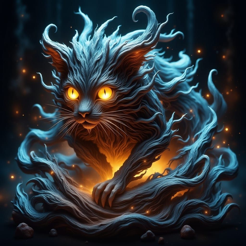 Sumptuous Glowing Wisp Creature